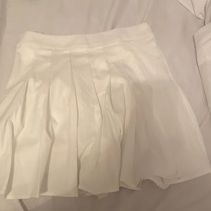 White Denim Skirt